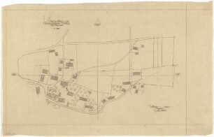 Gsaenger, Gustav; Unterzolling bei Moosburg (Bayern); Bebauungsplan - Teilbebauungsplan der Isar-Amperwerk-Siedlung (Lageplan)