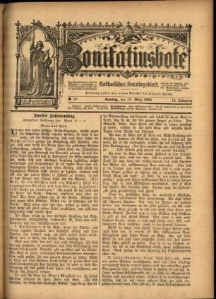 Ausgabe vom Sonntag, den 10. März 1895.