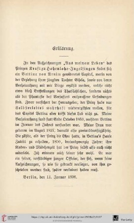 Erklärung
