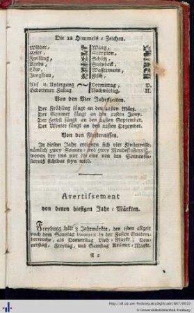Avertisement von denen hiesigen Jahr-Märkten