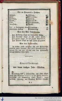 Avertisement von denen hiesigen Jahr-Märkten