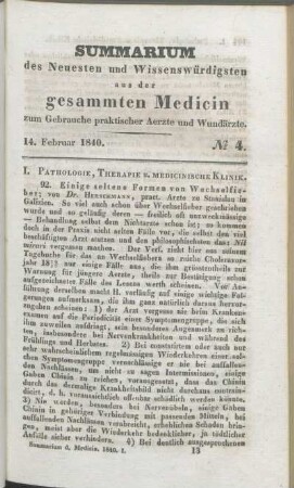 14. Februar 1840. No. 4.