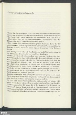 Die verwunschenen Stahlwerke