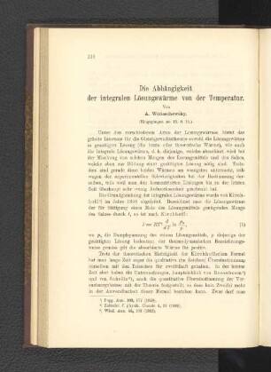 Die Abhängigkeit von der Temperatur.