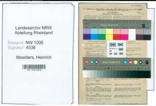 Entnazifizierung Heinrich Moelders , geb. 04.10.1902 (Beamter)