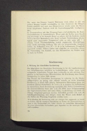 Bewässerung
