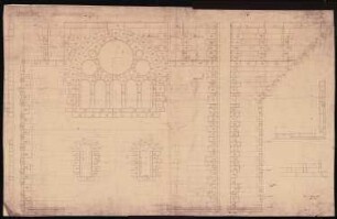 Königliches Residenzschloss Posen, Posen: Versetzplan Hauptturm Westseite 1:20