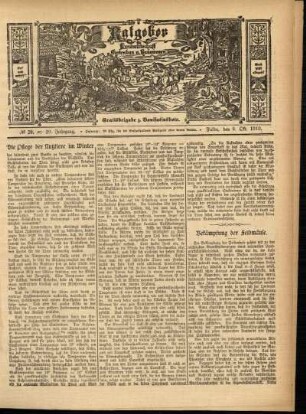 Ausgabe vom Sonntag, den 09. Oktober 1910.