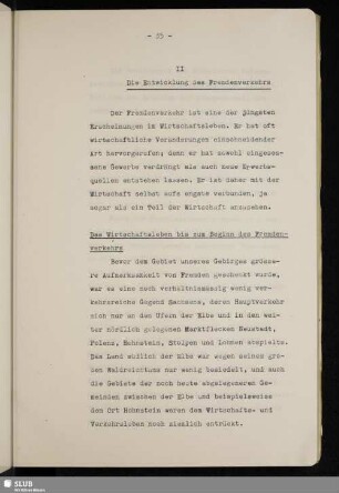 II Die Entwicklung des Fremdenverkehrs