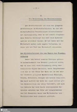 II Die Entwicklung des Fremdenverkehrs