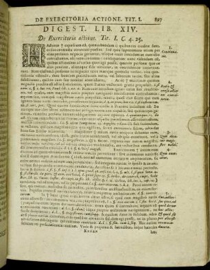 Digest. Lib. XIV. De Exercitoria actione.