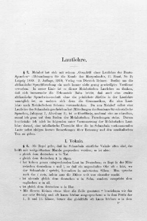 Lautlehre.