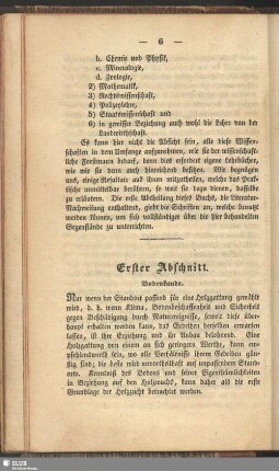 Erster Abschnitt. Bodenkunde