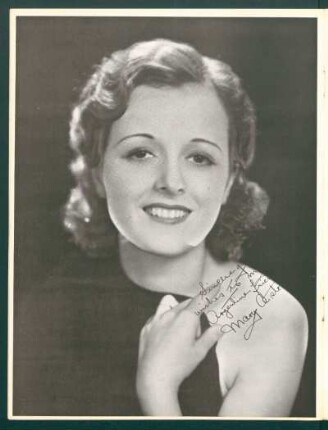 Mary Astor - [Fotografía con la firma de la actriz]