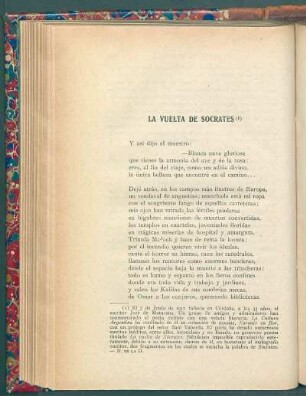 La vuelta de Socrates