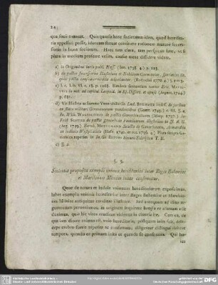 §. 5. Sententia proposita exemplo unionis hereditariae inter Reges Bohemiae et Marchiones Misniae initae confirmatur