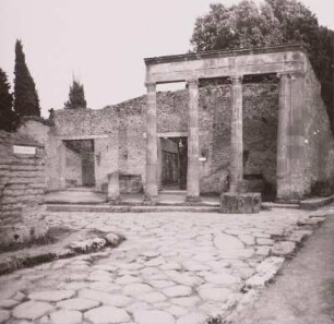 Italien, Pompeji, Forum Triangulare, gepflasterte Straße