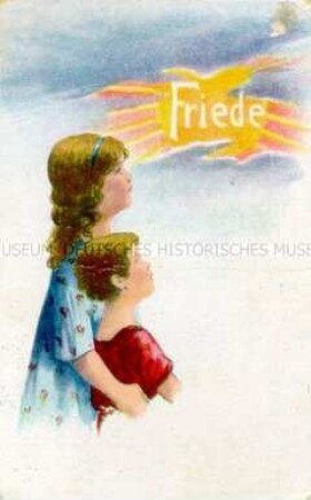 Postkarte mit Friedensmotiv