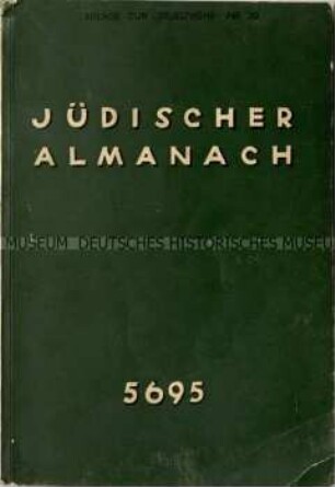Jüdischer Almanach. 5695 = 1934/35