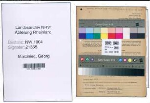 Entnazifizierung Georg Marciniec , geb. 29.01.1911 (Kaufm.Angestellter)