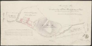 Geometrischer Plan über die ehemalige Probstei Himmelspforte zu Wyhlen mit anliegenden zugehörigen Grundstücken