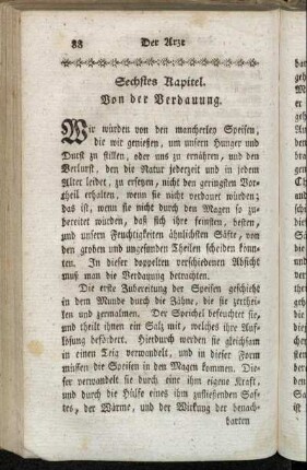Sechstes Kapitel. Von der Verdauung.