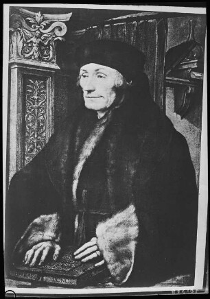 Erasmus von Rotterdam : Hans Holbein der Jüngere (1497-1543). Erasmus von Rotterdam (1467-1536; Humanist, Theologe). England: Longford Castle