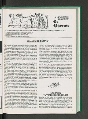 DE BÖRNER, TAPFERER KLEINER SOLDAT