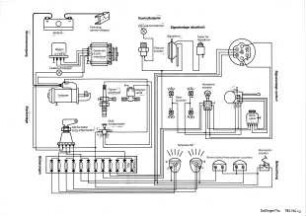 Schemazeichnung: Traktor, Elektrizität, Elektronik