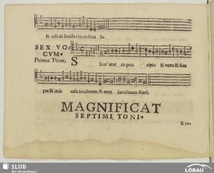 Magnificat septimi toni