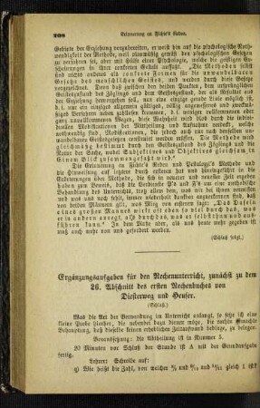 Ergänzungsaufgaben für den Rechenunterricht, zunächst zu dem 26. Abschnitt des ersten Rechenbuches von Diesterweg und Heuser : (Schluß)