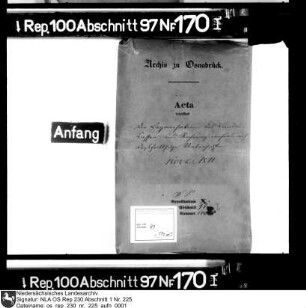 Organisation der Landeskassen und des Rechnungswesens, Bd. I und II