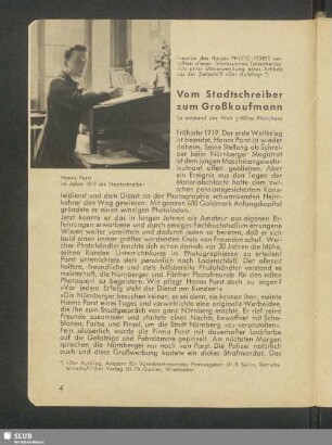 Vom Stadtschreiber zum Großkaufmann