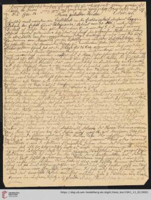 Korrespondenz von Alice und Ludwig Klein: Brief von Alice Klein an Kurt Klein, Irmgard Ehrlich und Max Klein