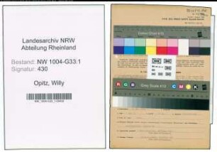 Entnazifizierung Willy Opitz , geb. 01.05.1900 (Lehrer)