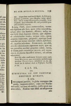 Cap. III. De structura et usu partium corporis humani.