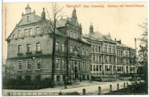 Gersdorf. Rathaus mit Centralschule