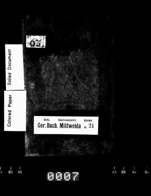Gerichtshandelsbuch von Crossen (bei Geringswalde)