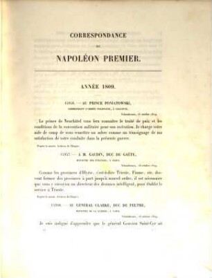 Correspondance de Napoléon Ier : publiée par ordre de l'empereur Napoléon III.. 20