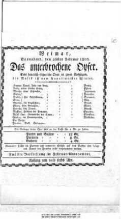 Das unterbrochene Opfer