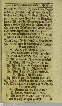 Von Bauren, und andern Personen