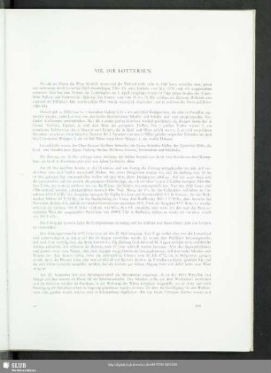 VIII. Die Lotterien
