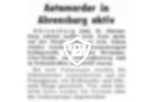 Automarder in Ahrensburg aktiv