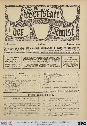 Heft 3 (17. Oktober 1910)