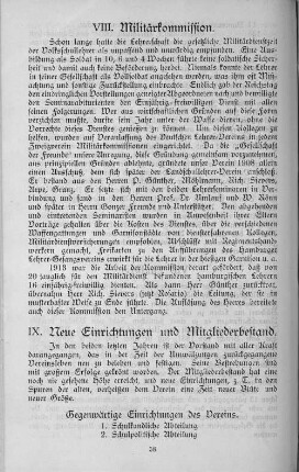 VIII. Militärkommission.