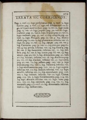 Errata sic Corrigenda