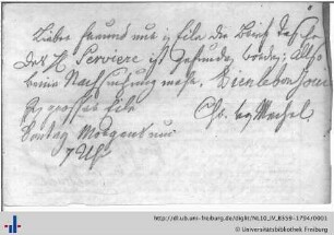 Nachlass F. D. Ring (NL 10/IV B 359-1794) : Briefwechsel Mechel - Ring