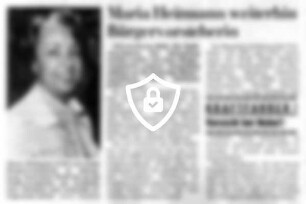 [Name maskiert] weiterhin Bürgervorsteherin