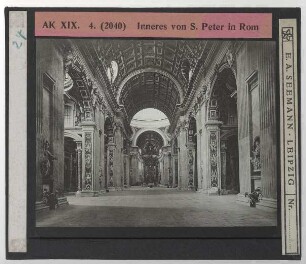 Rom, Peterskirche : Innenansicht, Blick nach W (z. Chor)