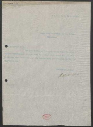 Brief an Alfons Abbass : 03.03.1910
